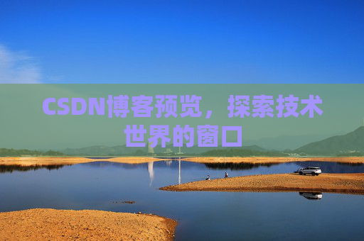 CSDN博客预览,探索技术世界的窗口